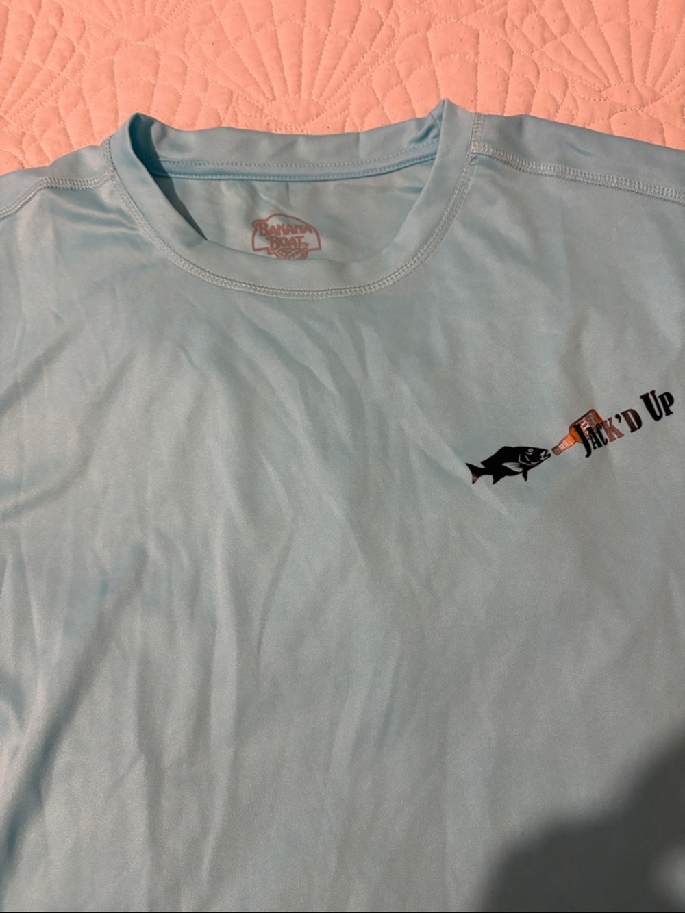 Banana Boat Blue Long Sleeve Performance Tee - Jack'd Up Graphic
